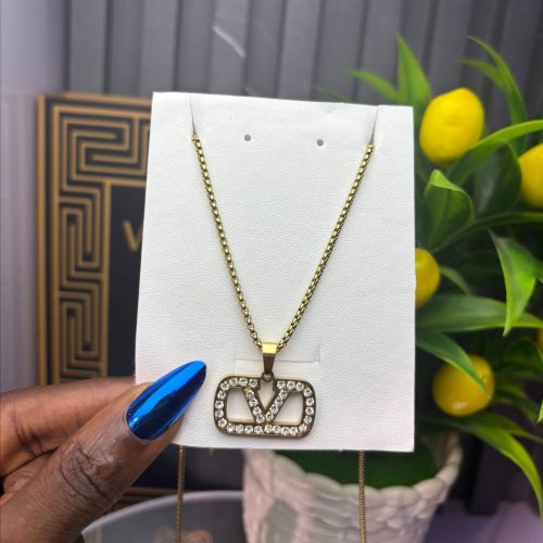 Valentino1 Stoned Necklace