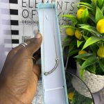 STONED STEEL NECKLACE W05