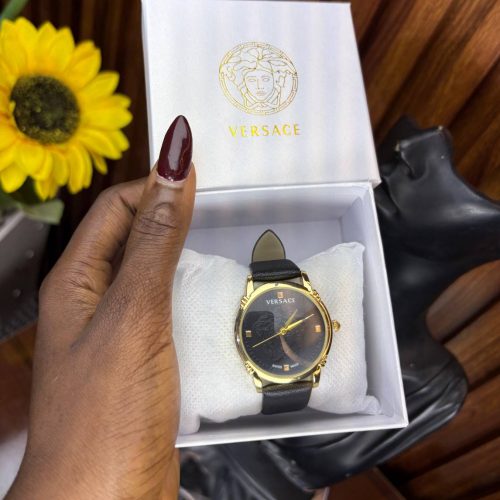VERSACE LEATHER WATCH