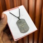 ENGRAVED UNISEX CHAIN BLACK