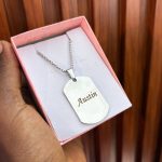 ENGRAVED UNISEX CHAIN SILVER