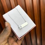 ENGRAVED FEMALE CHAIN (STONED SQUARE)