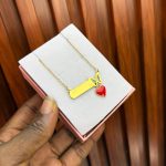 ENGRAVED FEMALE CHAIN (BTY-LOVE DROP)