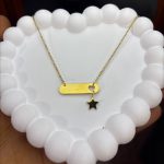 STAR DROP ENGRAVED CHAIN