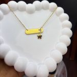 5 STAR DROP ENGRAVED CHAIN