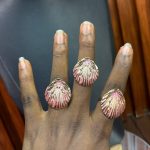 ADJUSTABLE STEEL COLORFUL RING 006