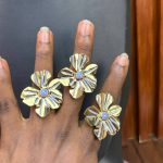 ADJUSTABLE STEEL COLORFUL RING 007