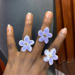 ADJUSTABLE STEEL COLORFUL RING 008