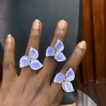 ADJUSTABLE STEEL COLORFUL RING 009