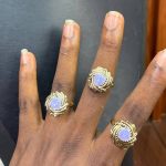 ADJUSTABLE STEEL COLORFUL RING 013