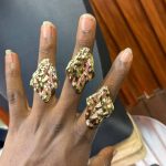 ADJUSTABLE STEEL COLORFUL RING 019