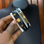 QUALITY MEN LEATHER BRACELET  002