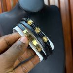 QUALITY MEN LEATHER BRACELET  004