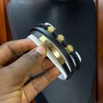 QUALITY MEN LEATHER BRACELET  009