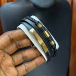 QUALITY MEN LEATHER BRACELET  011