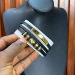 QUALITY MEN LEATHER BRACELET  013