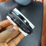 QUALITY MEN LEATHER BRACELET  023