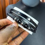 QUALITY MEN LEATHER BRACELET  025
