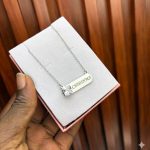 ENGRAVED FEMALE CHAIN (STONED SQUARE)