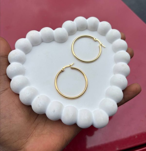 HOOP EARRINGS  SIZE 1 - Image 2
