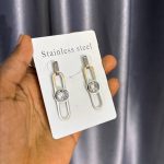 DROPPING STEEL EARRINGS DPER11