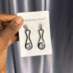 DROPPING STEEL EARRINGS DPER16