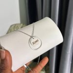 ENGRAVED RING CHAIN SILVER