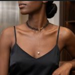 BALL DROP BEADED CHOKER