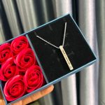 SILVER BAR UNISEX ENGRAVED CHAIN