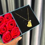 FEMALE ENGRAVED CHAIN ASYMMETRIC LOVE