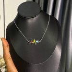 COLORFUL HEARTBEAT STEEL CHAIN