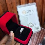 925 SILVER STERLING PROPOSAL/ENGAGEMENT RING WITH MOISSANITE STONE 001