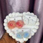 FLOWER EARRINGS (PER 3)
