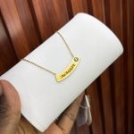 FEMALE ENGRAVED CHAIN STONED ARC