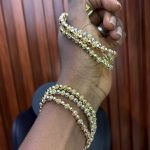 THREE TONE NON TARNISH BALL BRACELET 3TN01
