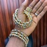 THREE TONE NON TARNISH BALL BRACELET 3TN06