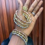 THREE TONE NON TARNISH BALL BRACELET 3TN07
