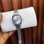 FEMALE ENGRAVED CASIO WATCH SILVER/ WHITE FACE