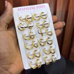STEEL HOOP EARRINGS S02