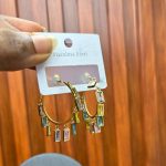COLORFUL DROPPING EARRINGS CLF