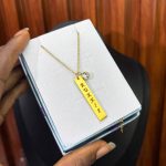 FEMALE ENGRAVED CHAIN VERTICAL PLAIN