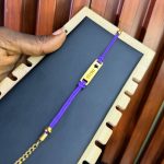 CHILDREN ROPE ENGRAVED BRACELET PURPLE