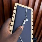 CUBAN ENGRAVED FEMALE HANDCHAIN