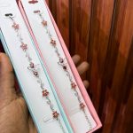 BOW FLORAL VINE LINK BRACELET BFRL03