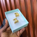 ENGRAVED CUFFLINKS GOLD