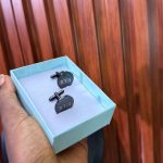 ENGRAVED CUFFLINKS BLACK