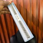 12MM CUSTOM ROLEX BRACELET SILVER/BLACK