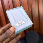 ENGRAVED FEMALE CHAIN SILVER BUTTERFLY SHORT