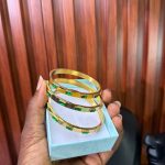 TITANIUM STONED BANGLE TBG03