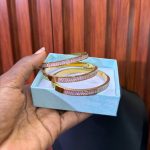 UNISEX ZIRCONIA TITANIUM STEEL BANGLE ZTXB03
